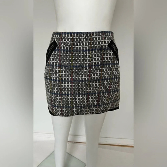 Jack Women's Black Multicolored Pencil Mini Skirt Fully Lined Size US 8 - Picture 1 of 7